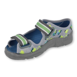 Calzado infantil befado 969X155 gris verde 1