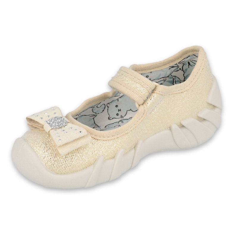 Zapatillas para niños de Befado con un arco 109p206 dorado 1