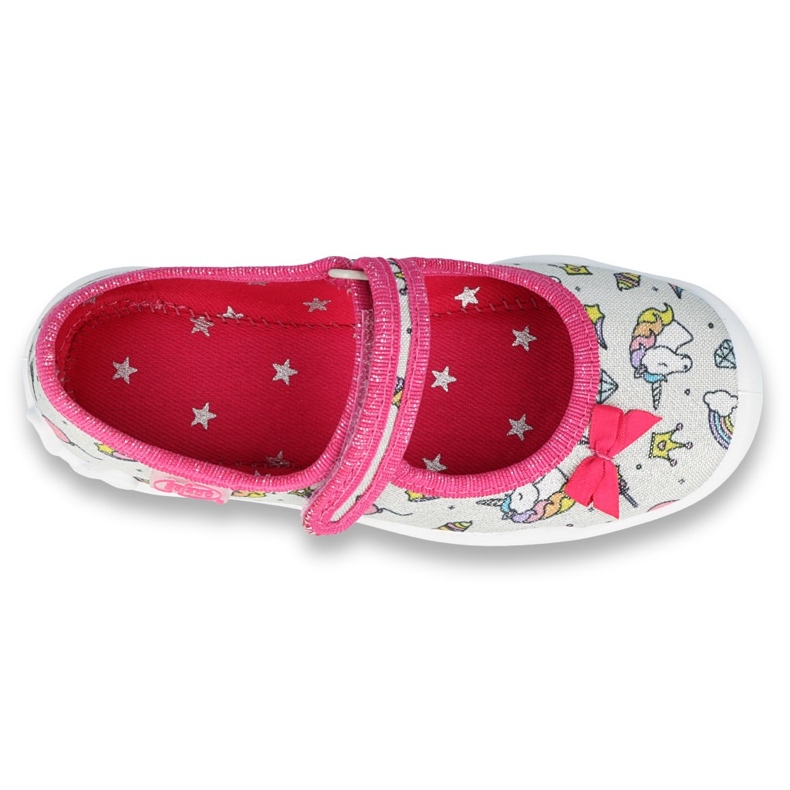 Calzado infantil befado 114X392 rosado plata gris 1