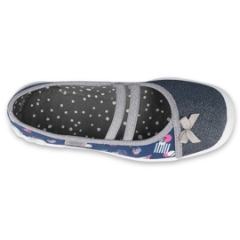 Calzado infantil befado 116Y276 azul marino plata gris 1