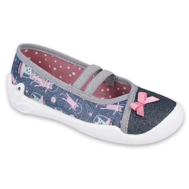 Calzado infantil befado 116X281 azul marino plata gris 2