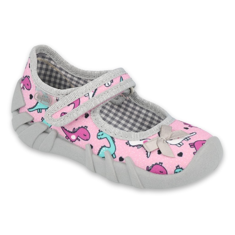 Calzado infantil befado 109P205 rosa plata gris 2