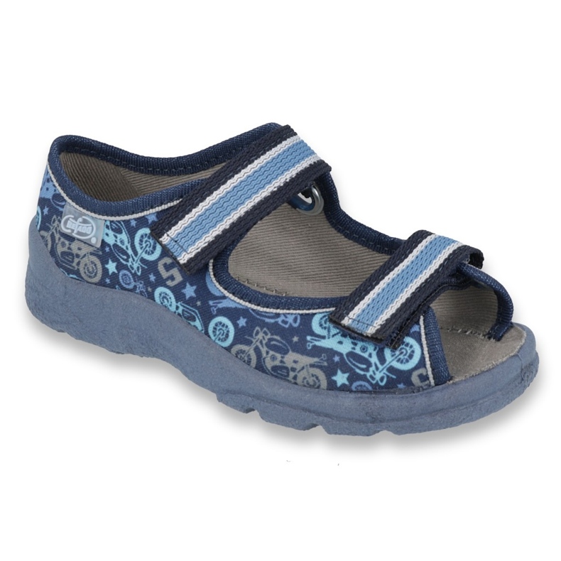Sandalias de velcro para niños de Befado 969x159 azul 1