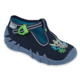 Calzado infantil befado 110P388 azul marino verde 4