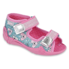 Calzado infantil befado 242P107 rosa plata multicolor 1