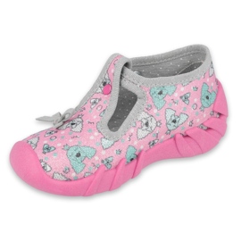 Calzado infantil befado 110P387 rosa gris 1