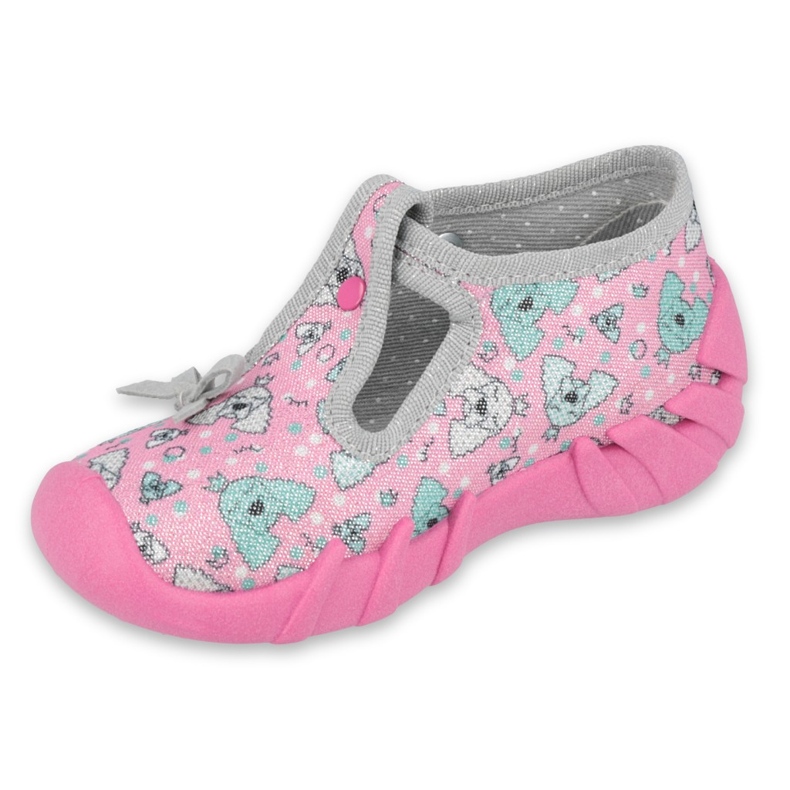 Calzado infantil befado 110P387 rosa gris 1