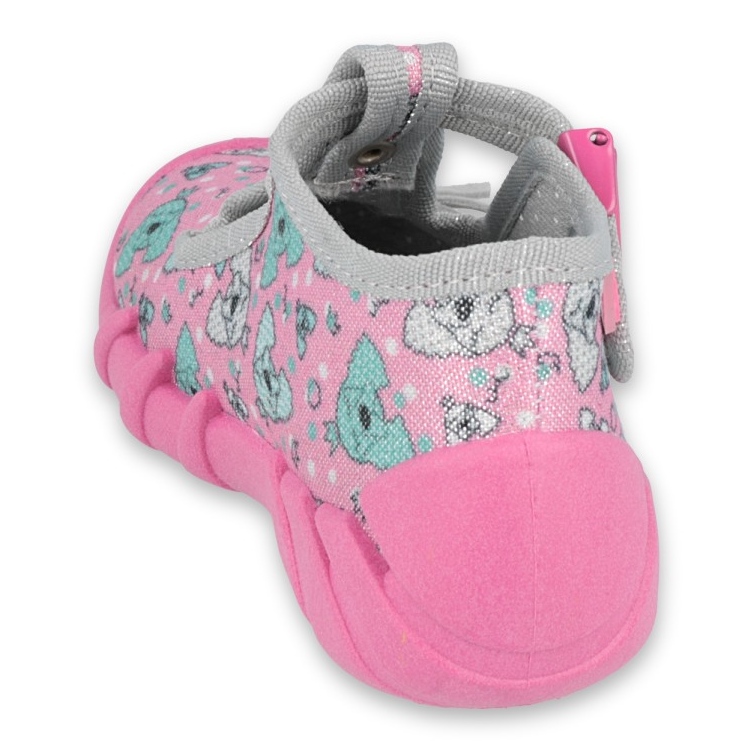 Calzado infantil befado 110P387 rosa gris 2