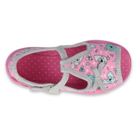 Calzado infantil befado 213P120 rosa gris 1