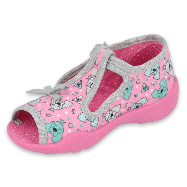 Calzado infantil befado 213P120 rosa gris 2