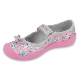 Calzado infantil befado 114X413 rosado gris 1