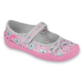 Calzado infantil befado 114X413 rosado gris 4