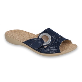 Zapatos de mujer befado pu 265D017 azul marino 1