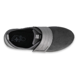 Zapatos de velcro para mujeres de Befado 156d003 negro gris 3