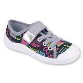 Calzado infantil befado 251Q137 negro rosado plata gris 1
