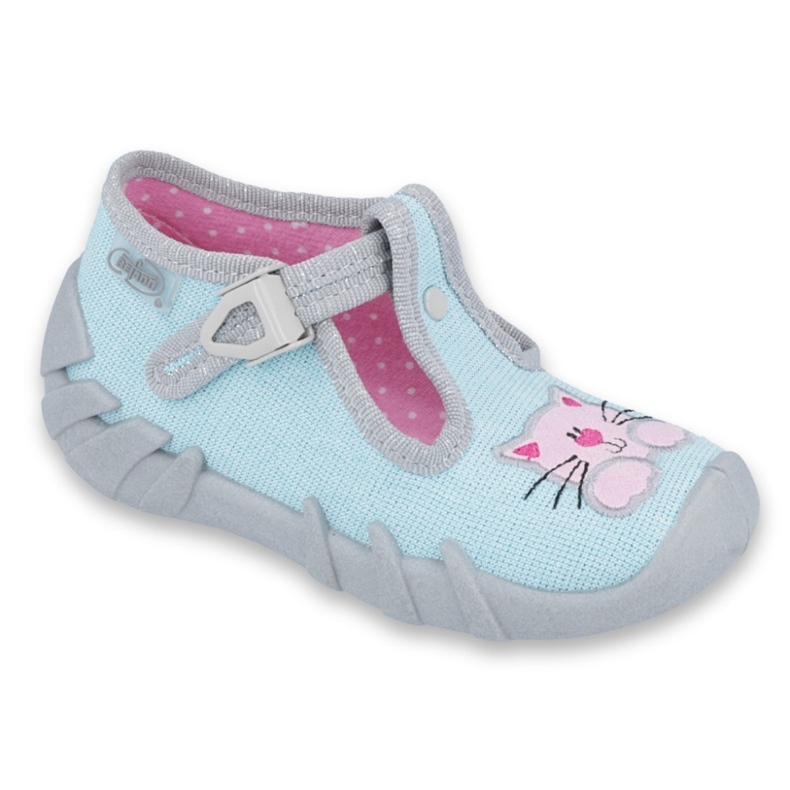 Calzado infantil befado 110P375 azul rosado gris 1
