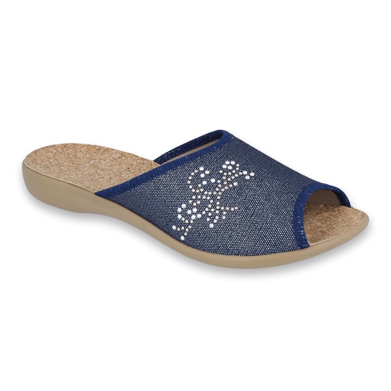 Zapatos de mujer befado pu 254D107 azul marino 1