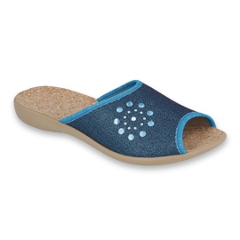 Zapatos de mujer befado pu 254D105 azul 1