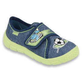 Calzado infantil befado 557P138 azul marino verde 4