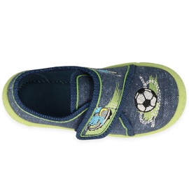 Calzado infantil befado 557P138 azul marino verde 3
