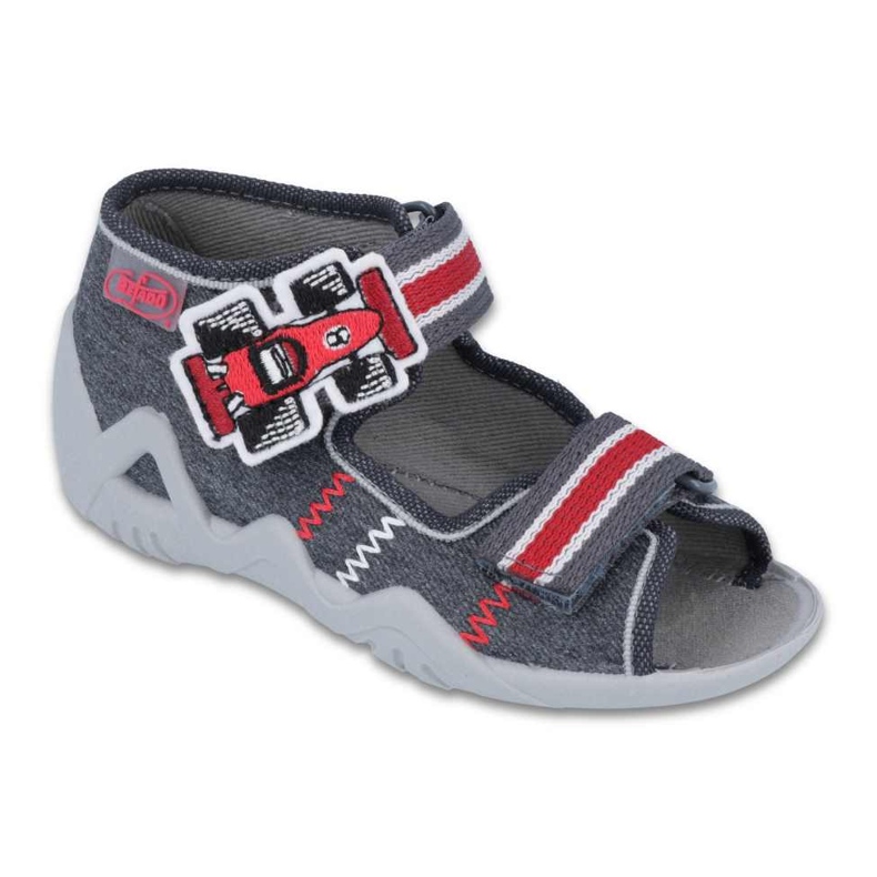 Calzado infantil befado 250P087 rojo gris 2