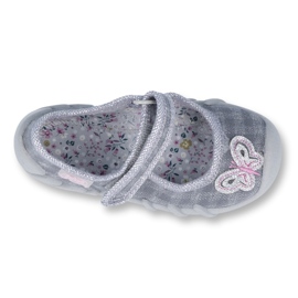 Calzado infantil befado 109P189 rosado gris 1