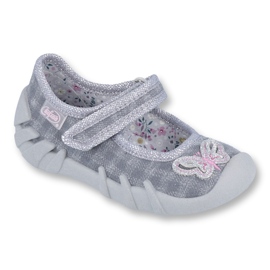 Calzado infantil befado 109P189 rosado gris 2