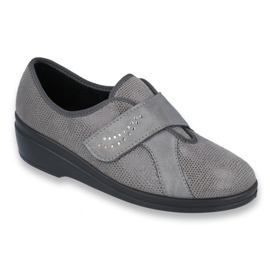 Zapatos de mujer befado pu 032D003 gris 2