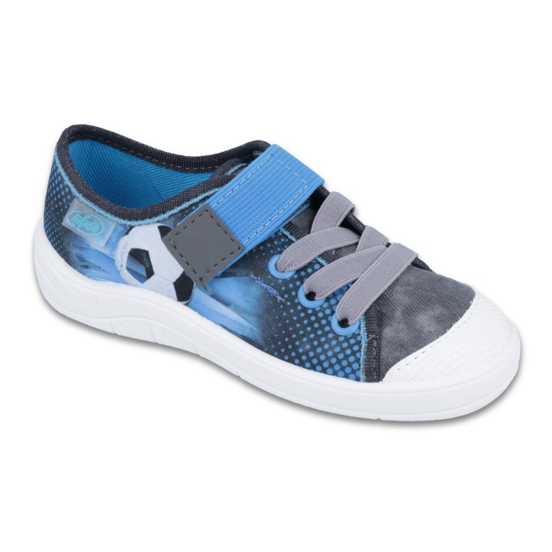 Calzado infantil befado 251Y120 azul gris 1