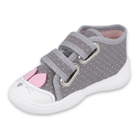 Calzado infantil befado 212P059 gris rosado 1