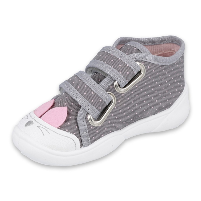 Calzado infantil befado 212P059 gris rosa 1
