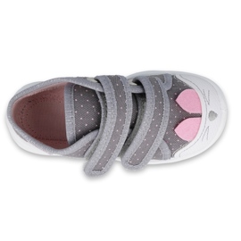 Calzado infantil befado 212P059 gris rosado 3