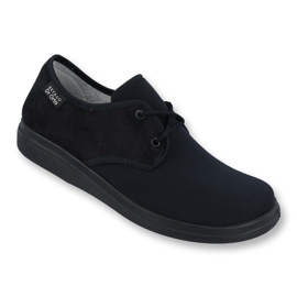 Zapatos de mujer befado pu 990D001 negro azul marino 1