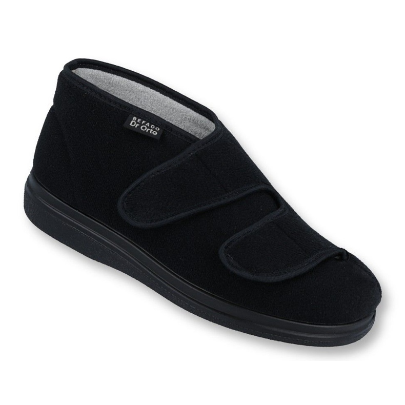 Dr.orto Befado zapatos de velcro para hombres PU 986M003 NEGRO 2