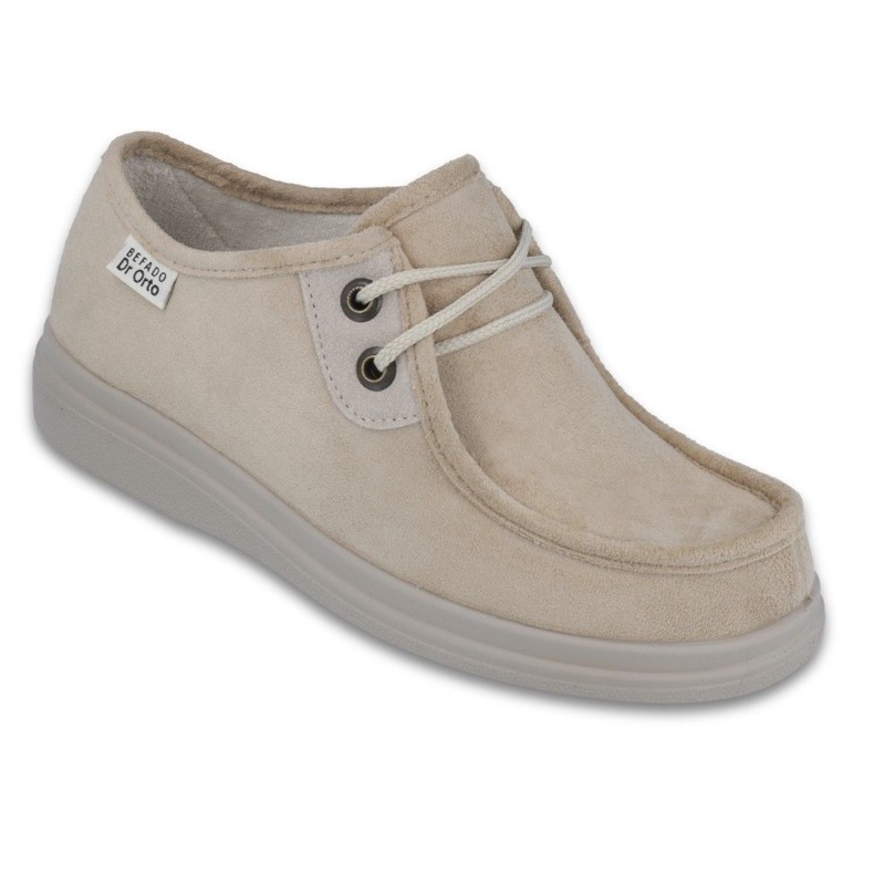 Zapatos de mujer befado pu 871D007 beige 1