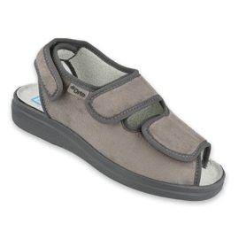 Zapatos de mujer befado pu 676D006 gris 1