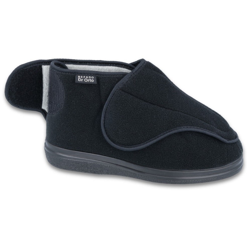 Dr.orto Befado zapatos para hombres para velcro pu 163m002 negro 1