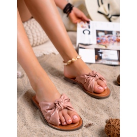 SHELOVET zapatillas de mujer de moda rosado 2