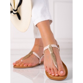 SHELOVET Sandalias japonesas beige 3