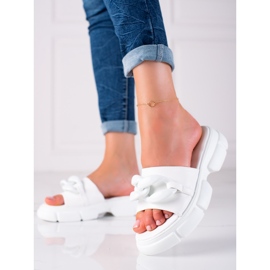SHELOVET Zapatillas en la plataforma blanco 3