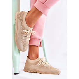 FM1 Deportivas De Mujer Sequro Sin Cordones Beige 2