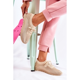 FM1 Deportivas De Mujer Sequro Sin Cordones Beige 3