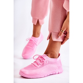 FM1 Zapatillas deportivas sin cordones Sequro de mujer de color rosa 1