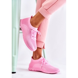 FM1 Zapatillas deportivas sin cordones Sequro de mujer de color rosa rosado 2
