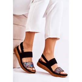 Sandalias de Mujer en Piel Maciejka 04142-20 Negro multicolor 2