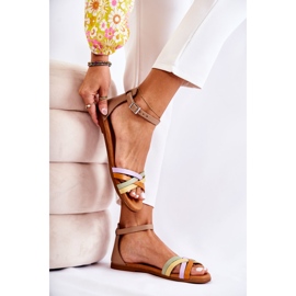 Sandalias de mujer de moda Maciejka L4953-04 Multicolor beige 1