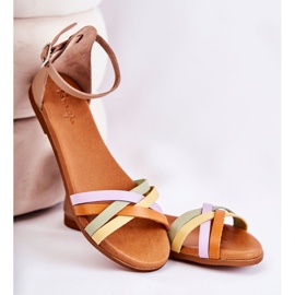 Sandalias de mujer de moda Maciejka L4953-04 Multicolor beige 5