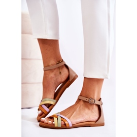 Sandalias de mujer de moda Maciejka L4953-04 Multicolor beige 3