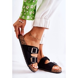 FB1 Pantuflas Slip-On Mujer Negras Misandei negro 1
