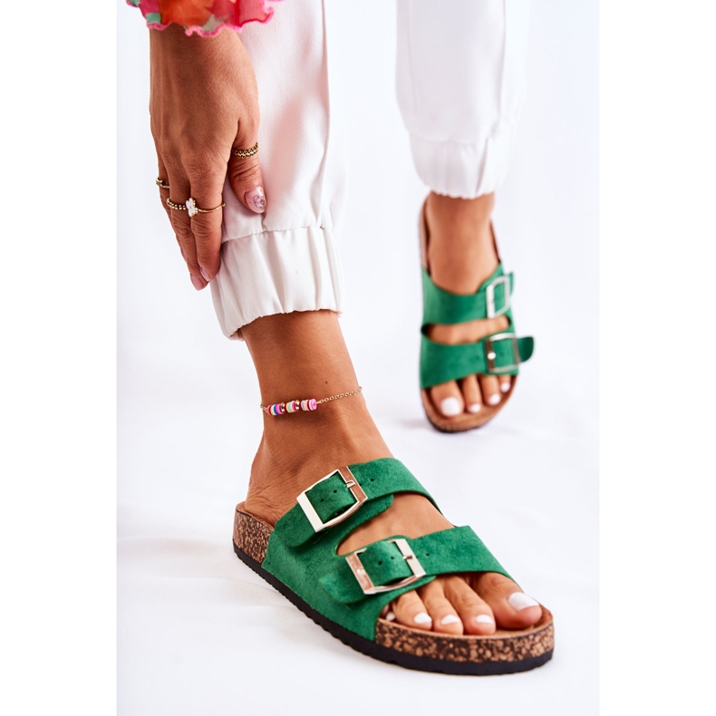 FB1 Slip-on verde de mujer Misandei 1